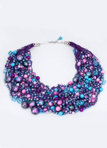 Beads "Ozhina" violet