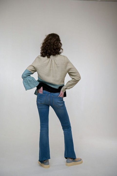 Vyshyvanka pour femme « Kamianka » beige de 2KOLYORY