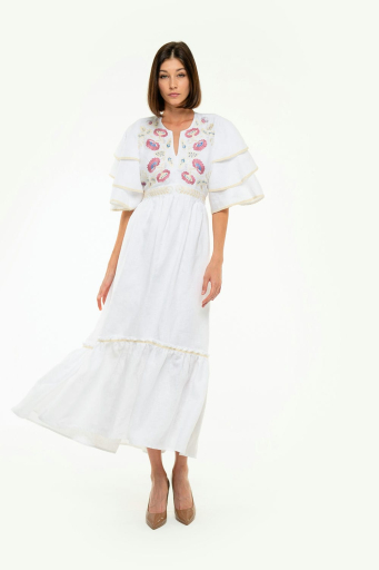 Embroidered dress Lybyd white