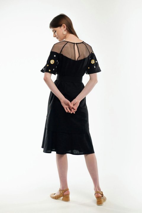 Besticktes Damenkleid „Jahidka“ Schwarz von 2KOLYORY