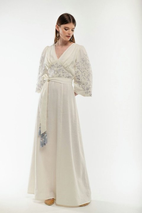 Vestido bordado feminino „Holubka” da 2KOLYORY