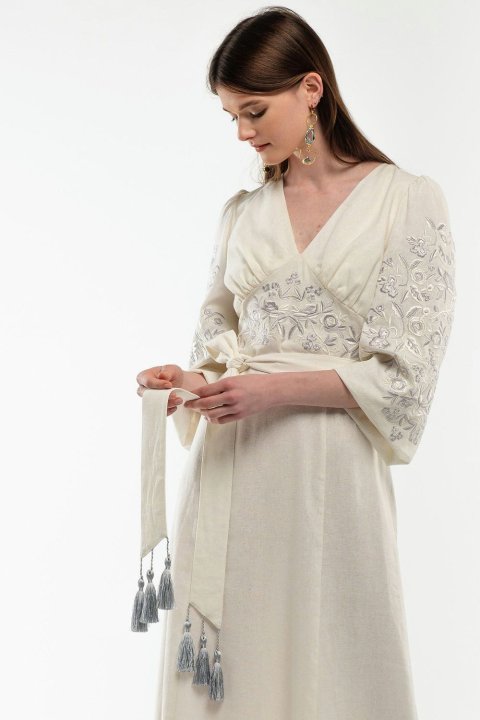 Vestido bordado feminino „Holubka” da 2KOLYORY
