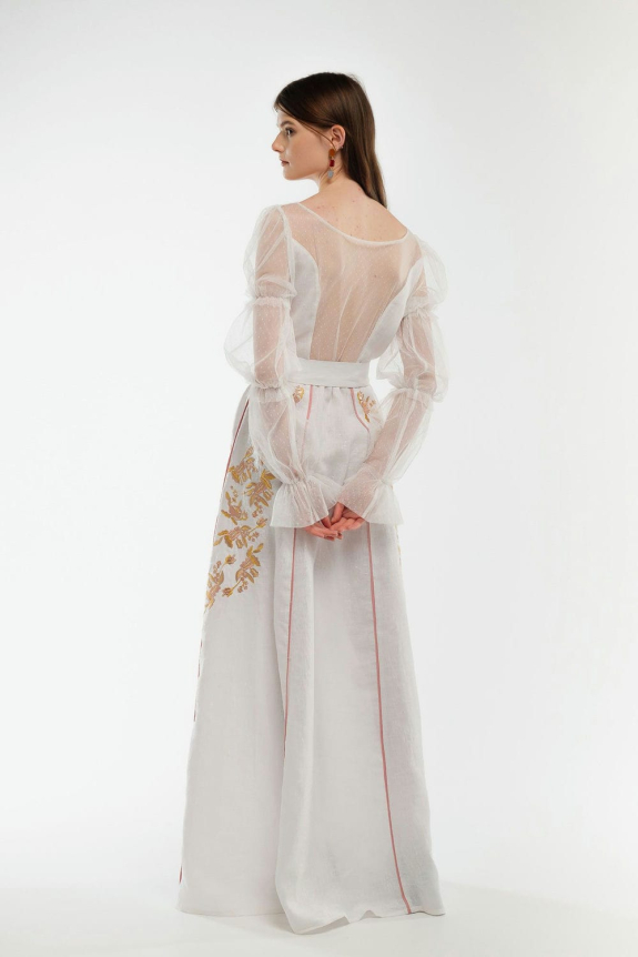 Dress embroidered "Lelyika" - tenderness and traditions in an elegant style