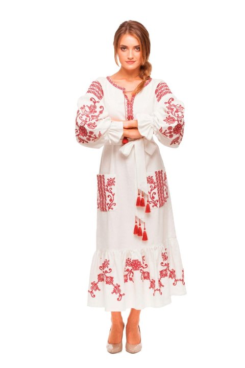 Vestido bordado femenino "Vyshnevyi Sad" de 2KOLYORY