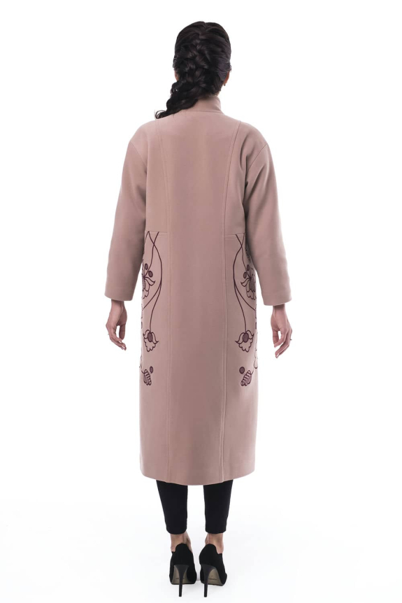 Пальто "Царина" пудра – стильна елегантність і сучасність