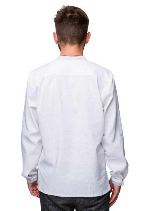 Vyshyvanka Masculina „Hrim” Prateada da 2KOLYORY