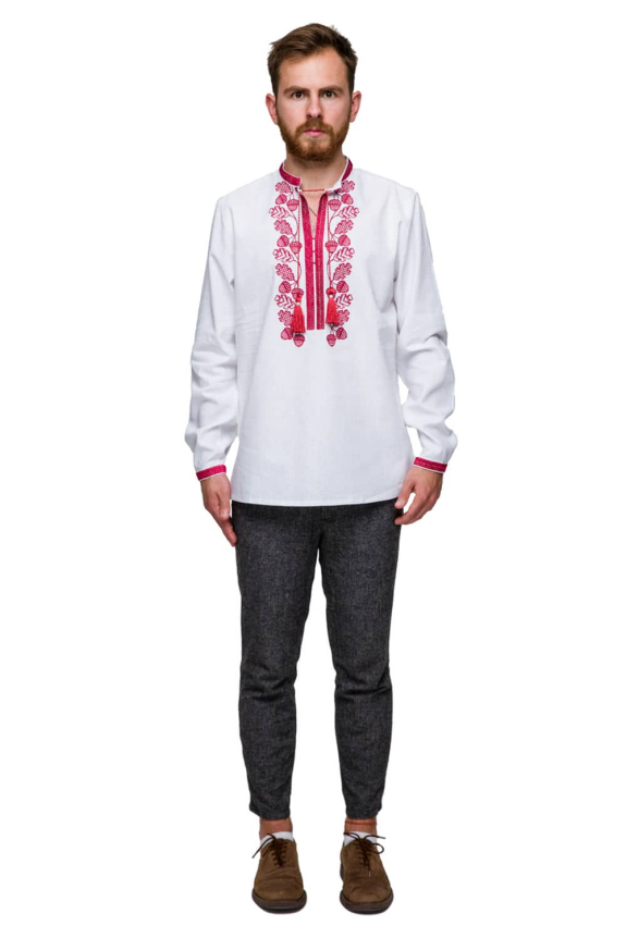 Сімейні вишиванки "Грім" та "Громовиця" бордо – сила та стиль українських традицій.