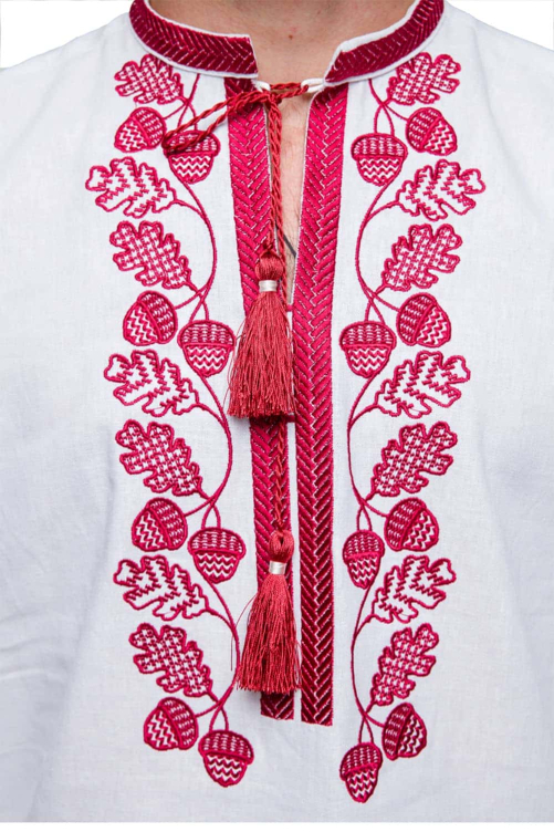 Family embroidery "Grim" and "Gromovytsia" burgundy - the strength and style of Ukrainian traditions.