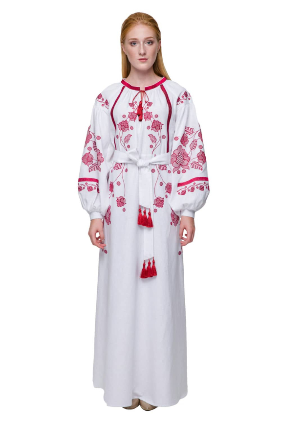 Family embroidery "Grim" and "Gromovytsia" burgundy - the strength and style of Ukrainian traditions.