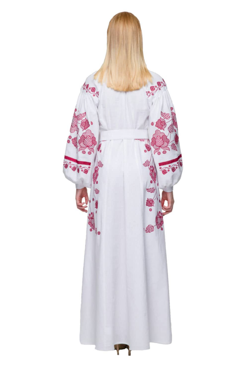 Family embroidery "Grim" and "Gromovytsia" burgundy - the strength and style of Ukrainian traditions.