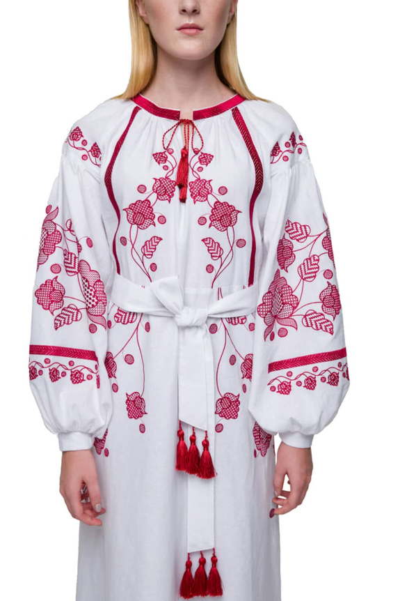 Family embroidery "Grim" and "Gromovytsia" burgundy - the strength and style of Ukrainian traditions.