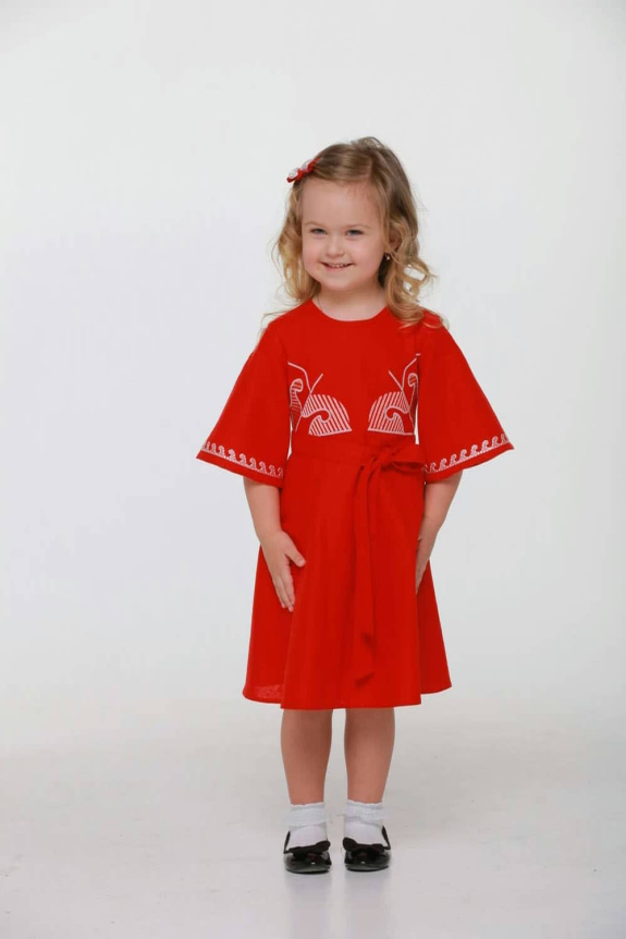 Сукні вишиванки для мами та дочки "Веснянка" бордо – стиль і єдність у сімейному образі.