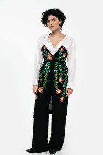 Corset embroidered Cheremosh black
