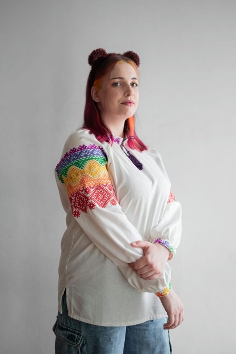Vyshyvanka pour femme „Veselka” couleur lait par 2KOLYORY