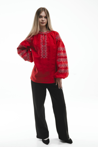 Women's embroidery Sumy red