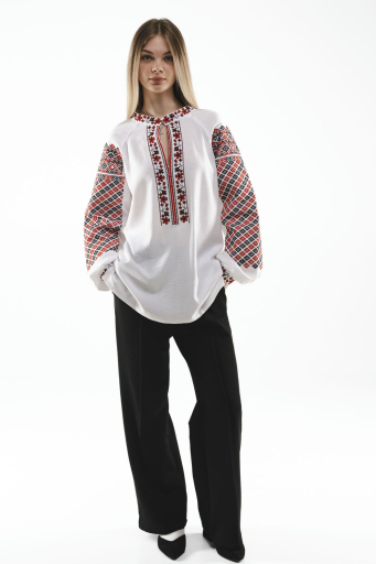 Women's embroidered Frankivska white - tenderness and traditions in an elegant style.