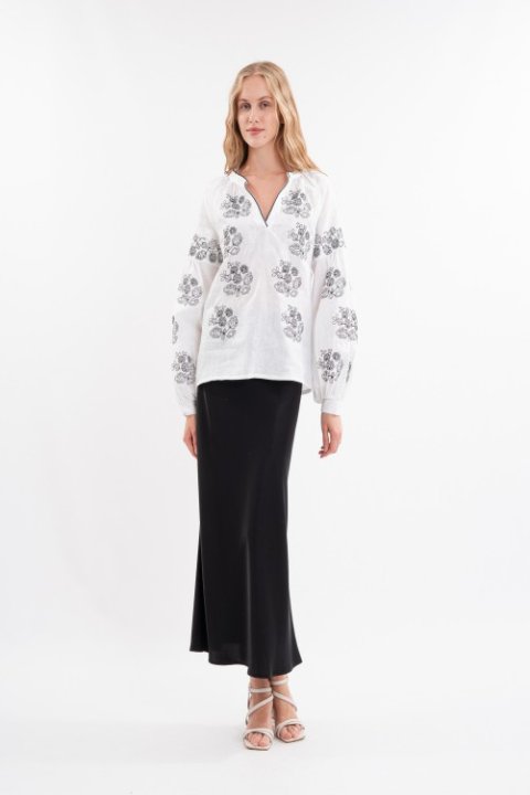 Women embroidered blouse Kvitka