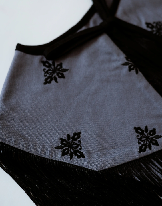 Embroidered Cape Collar "Black Star" – 2KOLYORY