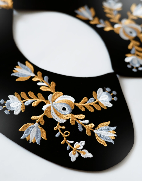 Guler brodat „Floare de aur” – 2KOLYORY