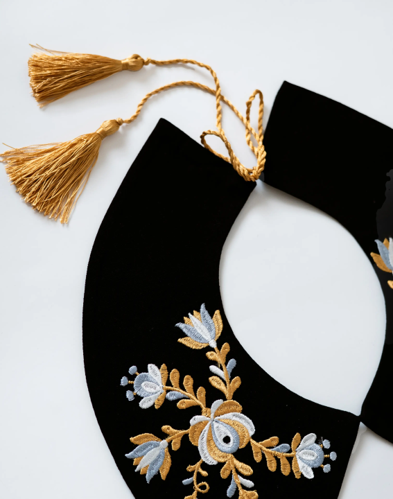 Gola bordada „Золота квітка“ (Flor de Ouro) – 2KOLYORY