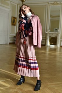 Спідниця "Богема" пліссе в'язана рожева – елегантність і сучасний стиль