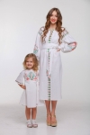 Детское платье вышиванка «Пробуждение» белое