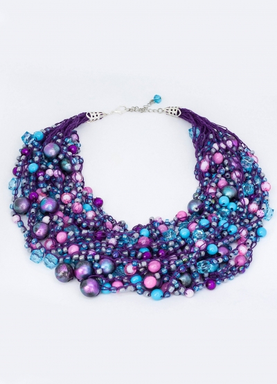 Beads "Ozhina" violet