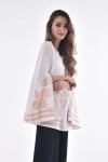 Blouse embroidered Knyajna milky