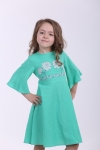 Детское платье вышиванка "Nevistochka" мята