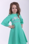 Детское платье вышиванка "Nevistochka" мята