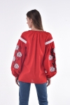   Woman embroidery “Dyka ruzha" red