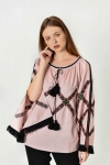Embroidery shirt "Hutsulka Ksenya" pink